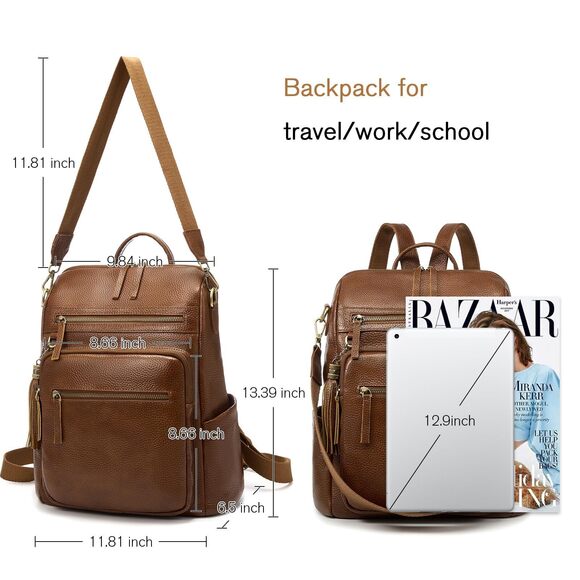 convertible leather backpack messenger bag The Historic Brown tone hardware details for a polished finish Note Piel Leather Convertible Buckle Backpack/Shoulder